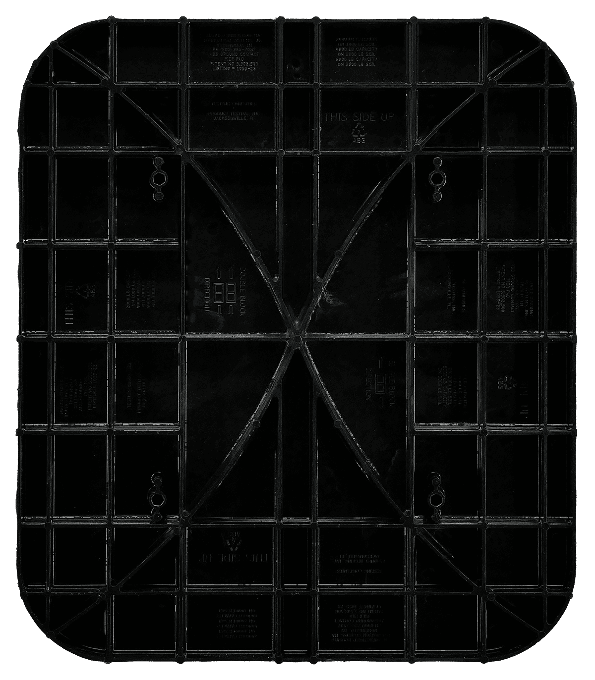 16x18.5 ABS Oval Pier Pad