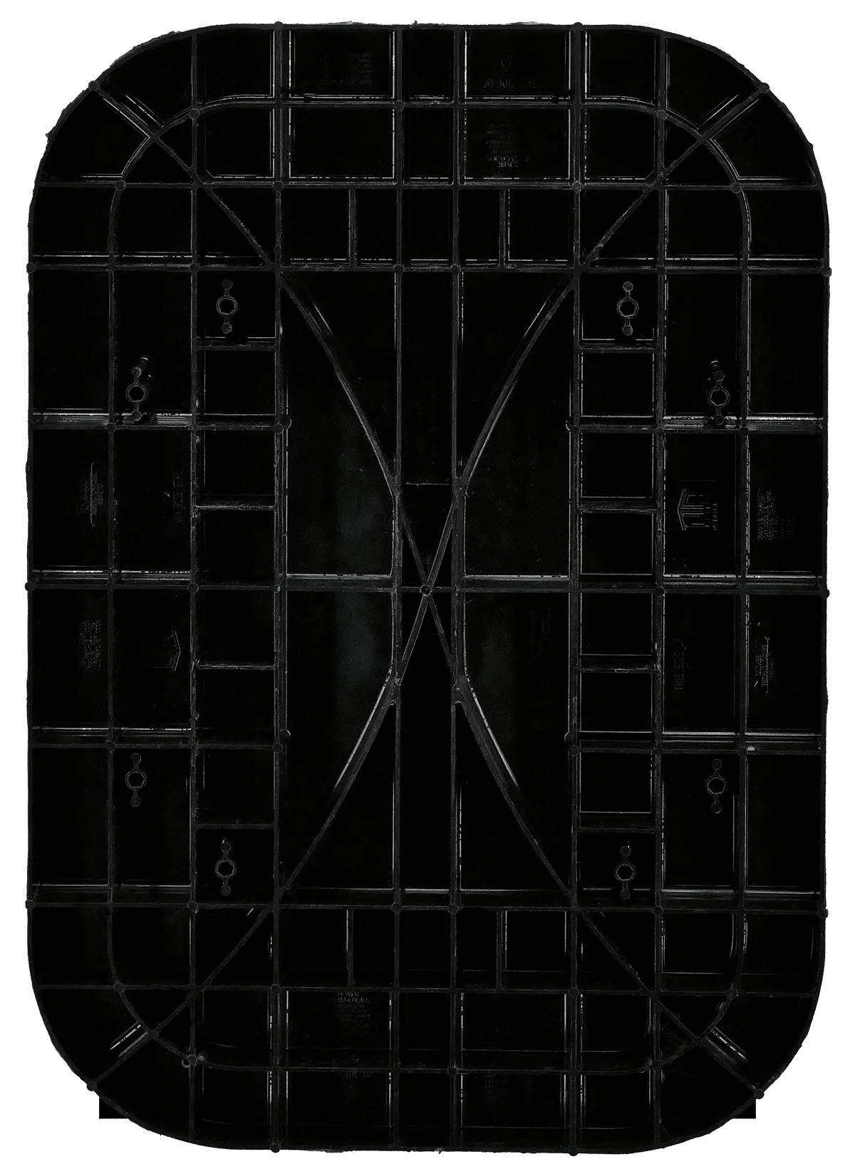 17.5x25.5 ABS Oval Pier Pad