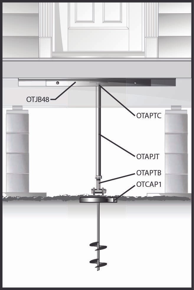 Anchor pier assembly option 2