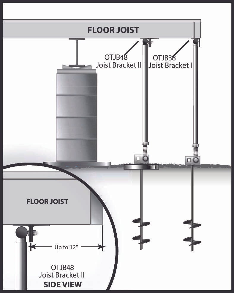 Anchor pier assembly option 3
